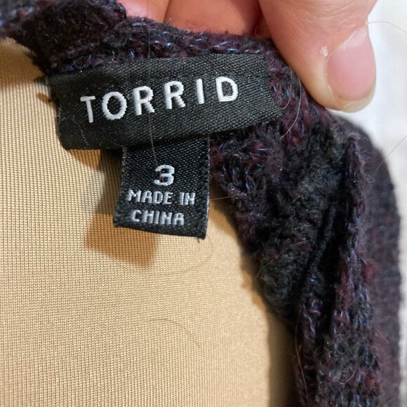 Torrid Lace Up Open Back Scooped Neck Sweater - Picture 6 of 6